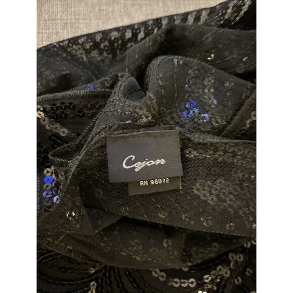Cejon Black Sparkly Scarf - Picture 2 of 3